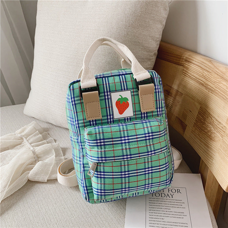 Fashion Mini cartoon checked children's backpack