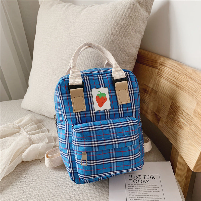 Fashion Mini cartoon checked children's backpack
